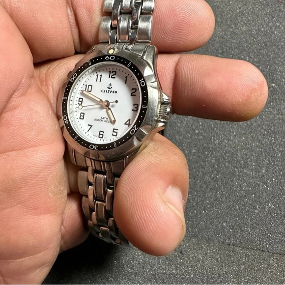 Calypso Ladies Quartz Watch Silver Tone White Dial Working Collection 5073 - Picture 2 of 11